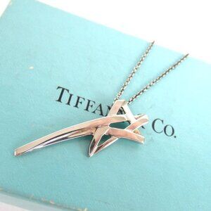 Authentic TIFFANY&Co. Paloma Picasso Shooting Star necklace silver925 [Used]